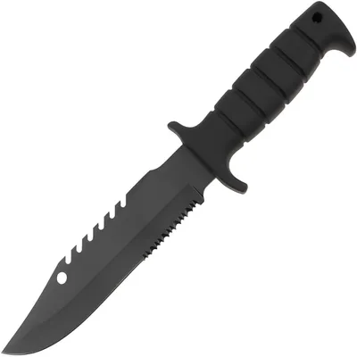 Image de Couteau Outdoor RS-40812 Noir - Polyvalent et Robuste pour Aventures en Nature KP40812