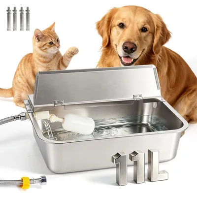 Automatische Tränke 11 l, Edelstahl, Wandmontage, für Hunde & Katzen