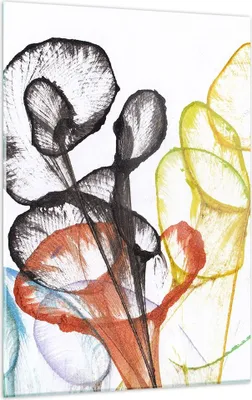 Produktbild von Bilder auf glas - Einteilig - Blumen Abstraktion Surrealismus - 50x70cm - Glasbilder - Wandbilder - Bilder - Wanddekoration aus Glas - Glas Bilder - Wandbild auf Glas - GPA50x70-4444