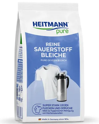 Produktbild von HEITMANN pure Reine Sauerstoffbleiche 400 g | Bleichmittel aus Aktiv-Sauerstoff