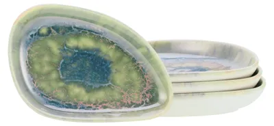 Produktbild von CreaTable, 21517, Yuki Grün-blau, Schale 4-tlg, Steinzeug