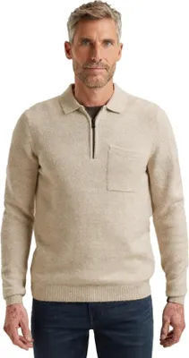 Produktbild von Vanguard Halb-Reißverschluss einfarbig Pullover beige