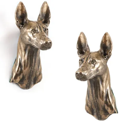 Produktbild von Art-Dog Wandbüste Pharaonenhund – Bronzepulver-Harz-Guss