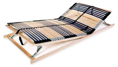 Produktbild von Lattenrost mit 42 Latten und 7 Zonen 120 x 200 cm, einfach zu montieren für Schlafzimmer und Hotelzimmer