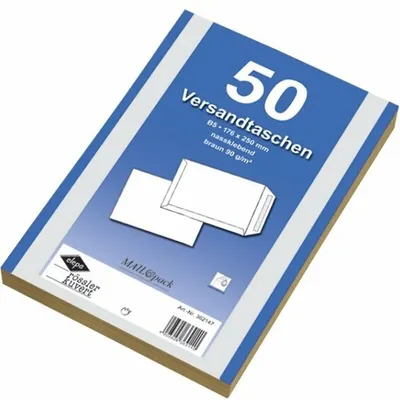 Produktbild von 50 Mailpack® Versandtaschen DIN B5 braun 176x250mm