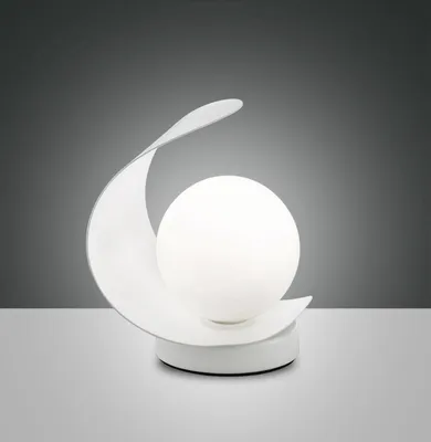 Produktbild von Fabas Luce LED Tischleuchte Adria 180x140mm 6W Warmweiß Weiß dimmbar