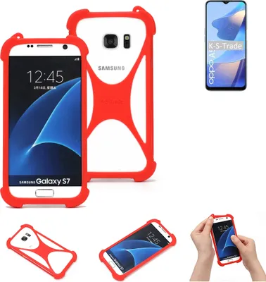 Produktbild von K-S-Trade Handy-Hülle kompatibel mit Oppo A54s Schutz-Hülle Bumper Silikon Schutz Hülle Cover Case Silikoncase Silikonbumper TPU Softcase