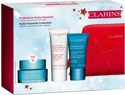 Zdjęcie produktu dla Clarins Hydra-Essentiel Collection, Kobiety, Skóra uniwersalna, Odżywiający, Wygładzający, Masło shea, 30 ml, 50 ml