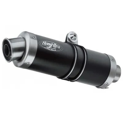 Produktbild von Hashiru Auspuff ST05 rund schwarz für Kawasaki Z 900 2017-2019