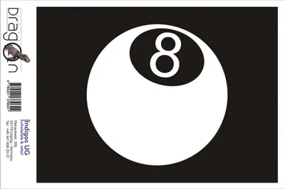 Produktbild von Aufkleber / Autoaufkleber - JDM / Die cut / Auto / OEM - 8 Ball - 110x110 mm schwarz - Heckscheibe / Heckscheibenaufkleber