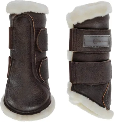 Produktbild von Covalliero Softgamaschen Pelisa Fellgamaschen Dark Brown Pony (S)