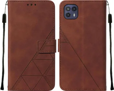 Obrázek produktu pro Flipové kožené pouzdro pro Motorola Moto G50 5G peněženkový design pouzdro s embosováním, držákem karet a stojánkem Hnědý