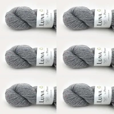 Image de 6x Luna by Permin – 100 % laine recyclée (sans mulesing et e Oeko-Tex) (37 aschgrau)