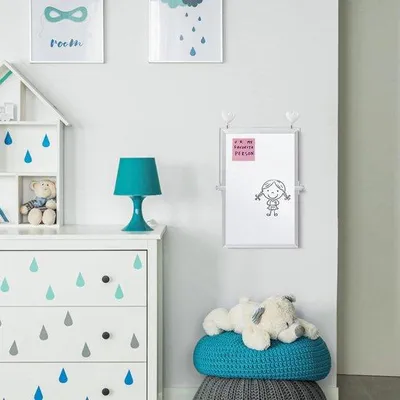 Produktbild von Unyqoos® Kompaktes magnetisches Doppel-Whiteboard 30 x 20 cm mit verstellbarem 360° Tischständer – tragbar, doppelseitig, inkl. 2 magnetische Marker & Radierer