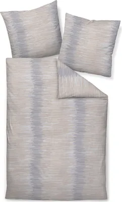 Produktbild von Janine Design Edelflanell-Bettwäsche-Garnitur Chinchilla S 78067 Farbe sand grau Größe 155x220+80x80