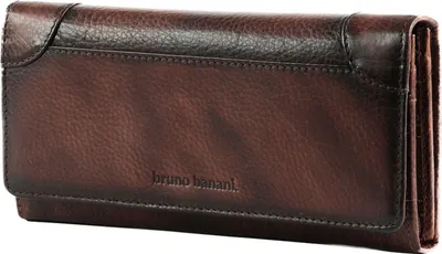 Produktbild von bruno banani Leder Geldbörse Wallet with Flap Brown braun