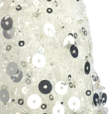 Productafbeelding van Kerstboomornamenten van wit sisal, 40 cm - Kerstdecoratie