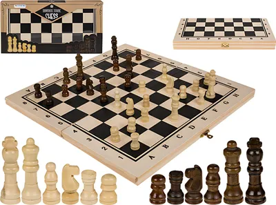 Produktbild von OOTB Holz-Brettspiel Schach ca. 34 x 34 cm