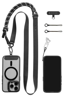 Produktbild von Kameragurt Schultergurt Bodystrap - Verstellbar - Schwarz