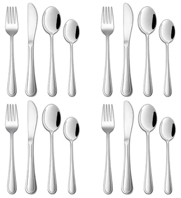 Kinderbestek 16-teilig, Edelstahl, Löffel, Messer, Gabel, ab 3 Jahren