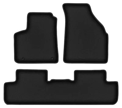 Obrázek produktu pro Velurové autokoberce pro: Chevrolet Tacuma 2000-2011 (minivan) – sada 4 ks, černé, na míru – Wielganizator DURBAN