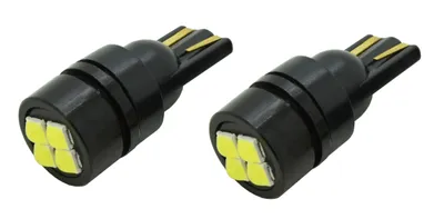 Produktbild von Compass 33777 - Glühbirne, 4 LEDs (3030), 12V, T10, weiß, 2 Stück