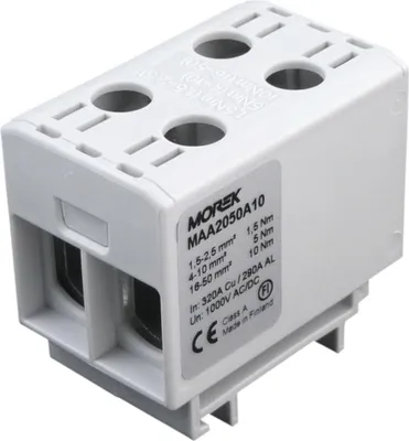 Zdjęcie produktu dla Zacisk głównego przewodu 1,5-50 mm2 szary 1P OTL50-2 MAA2050A10 Morek 7288