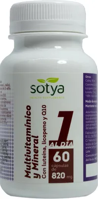 Obrázek produktu pro Sotya Multivitamin a minerály 820 mg 60 kapslí