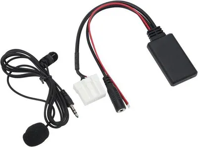 Produktbild von Bluetooth 5.0-Modul für das Auto, AUX-IN-Adapter, Ersatz-Freisprechmikrofon für 2-, 3-, 5- und 6-V-Fahrzeug-Audio- und Handy-Freisprecheinrichtungen.