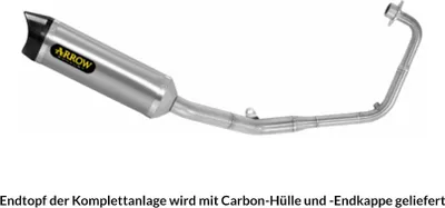 Zdjęcie produktu dla Karbonowy układ wydechowy ARROW THUNDER do Hondy CB125R od roku modelowego 2021-