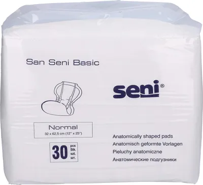 Image de Protections pour incontinence San Seni Basic Normal (SE-093-NO30-CL1) - 30 pièces | Paquet (30 pièces)