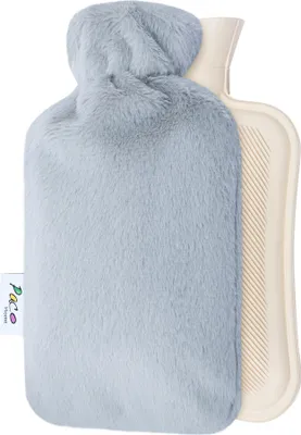 Produktbild von Wärmflasche Bezug Fleece Groß 2L Bettflasche Strickbezug Kinder Erwachsene Weich 2 Liter