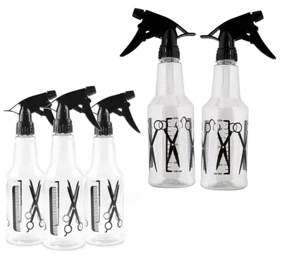 Produktbild von Set von 5 Sprühflaschen für Haarpflege und Pflanzen mit 500 ml Inhalt