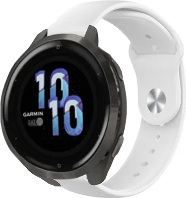 Produktbild von Strap-it Garmin Venu 2s 40mm Sportarmband (Weiß)