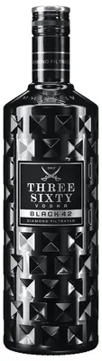 Obrázek produktu pro THREE Sixty Vodka Black 42 % obj.