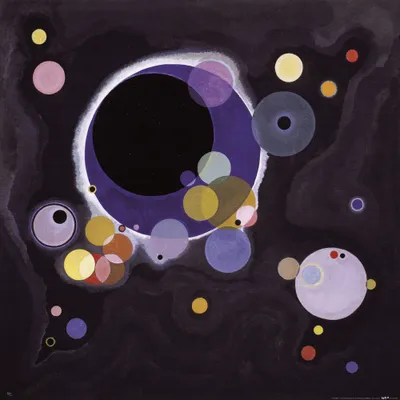 Obrázek produktu pro Wassily Kandinsky Art Print Picture - Some Circles, 1926 (70 x 70 cm)