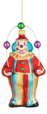 Dekofigur circus clown l7,5xb5,5xh13