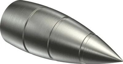 Produktbild von Interdeco Endstücke / Zierabschlüsse für Gardinenstangen mit 20 mm Ø Edelstahl-Optik, Typ Samanto (Rillenpatrone), Pack. 2 Stück