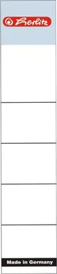 Produktbild von Einsteckrückenschild schmal VE=250x10 Stück weiß