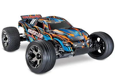Produktbild von Traxxas Rustler VXL orange x BL ohne Akku/Lader 37076