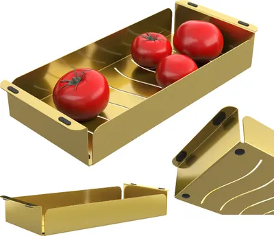 Immagine prodotto di Inserto Acciaio Cestello Lavello Oro Lavastoviglie Universale 42X18 Cm
