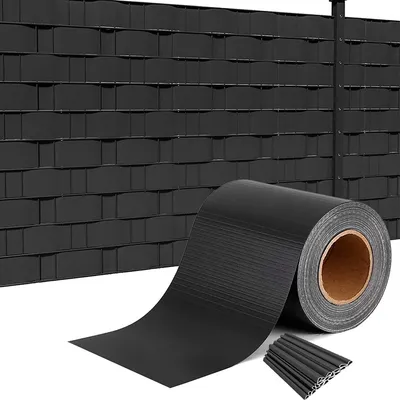 Produktbild von LARS360 PVC Sichtschutzstreifen 65m x 19cm mit 30 Stücke Befestigungsclipse Sichtschutzfolie Windschutz Stabmattenzaun Gartenzaun Blickdicht für Zaun, Gartenzaun