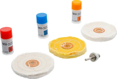 Image de BGS 3990 Assortiment de polissage pour métal tendre, 7 pcs.