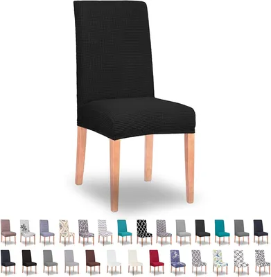 Produktbild von SPRINGOS Stuhlbezug Spannbezug Kurze Stuhlhusse Universell Stretch Flexibel Weich Hochzeit Partys Bankett Dekoration