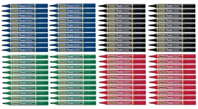 Obrázek produktu pro Pentel N850 Permanentní fixy Sada Mix 4 barev 80 ks