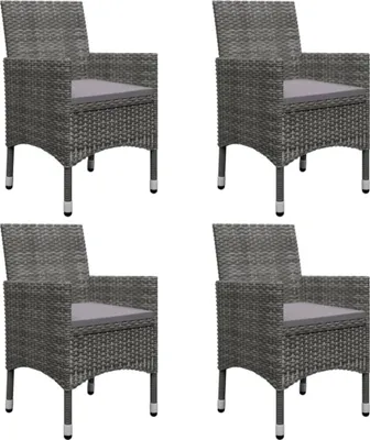 Produktbild von vidaXL 5-tlg. Garten-Essgruppe Grau