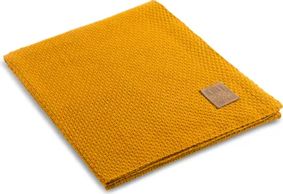Produktbild von Knit Factory Jesse Plaid - Ocker - 160x130 cm