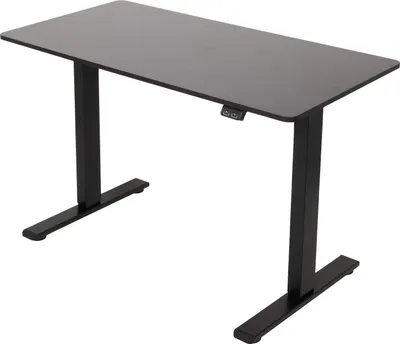 Produktbild von Infinity Goods Sitz-Steh-Schreibtisch – elektrisch höhenverstellbar – 120 x 60 cm – Schwarz