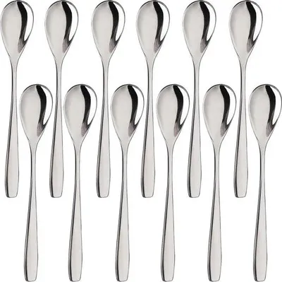 Produktbild von Famanu Eierlöffel Set von 12 - Edelstahl für Eier, Kaffee und Desserts