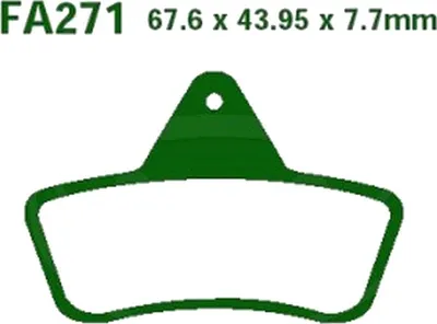 Image de Plaquettes de frein arrière pour Arctic Cat Cat 300 4WD, année de fabrication 1998-2004 - Plaquettes de frein EBC - Neuf